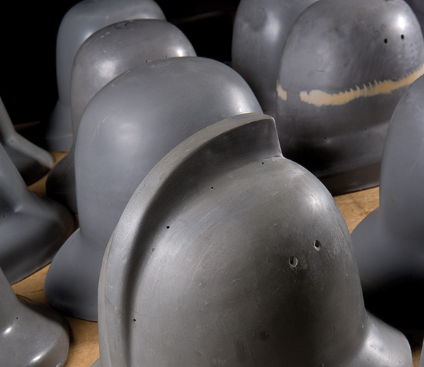 Police helmet moulds